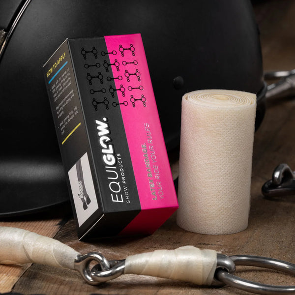 Bit wrapped with Equiglow Latex Bandage