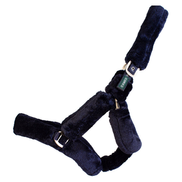 Cameo Deluxe Fur Headcollar in navy