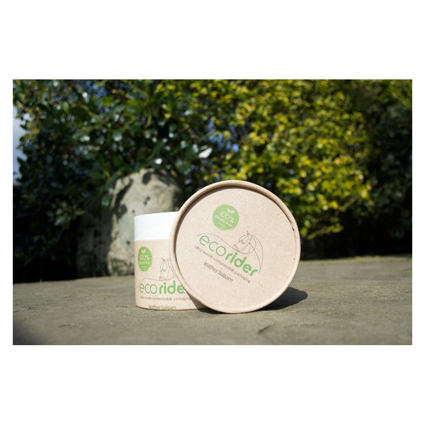 EcoRider Leather Balsam in fully compostable packaging