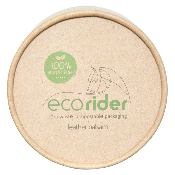 Top view of EcoRider Leather Balsam packaging