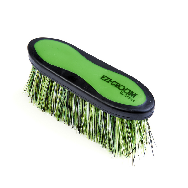 EZI-GROOM Grip Long Bristle Dandy Brush in Lime Green