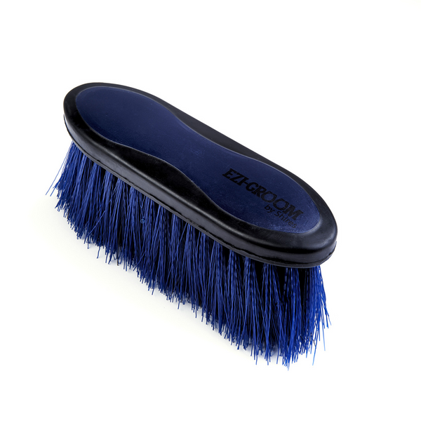 EZI-GROOM Grip Long Bristle Dandy Brush in Navy
