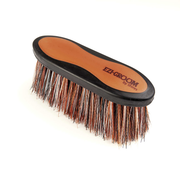 EZI-GROOM Grip Long Bristle Dandy Brush in Orange
