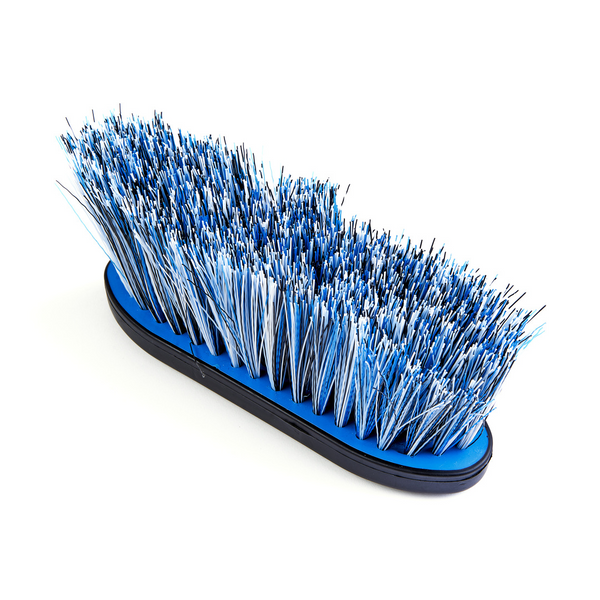 EZI-GROOM Grip Long Bristle Dandy Brush Bristles in Bright Blue