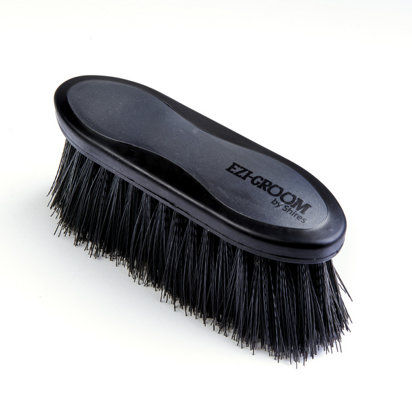 EZI-GROOM Grip Long Bristle Dandy Brush in Black