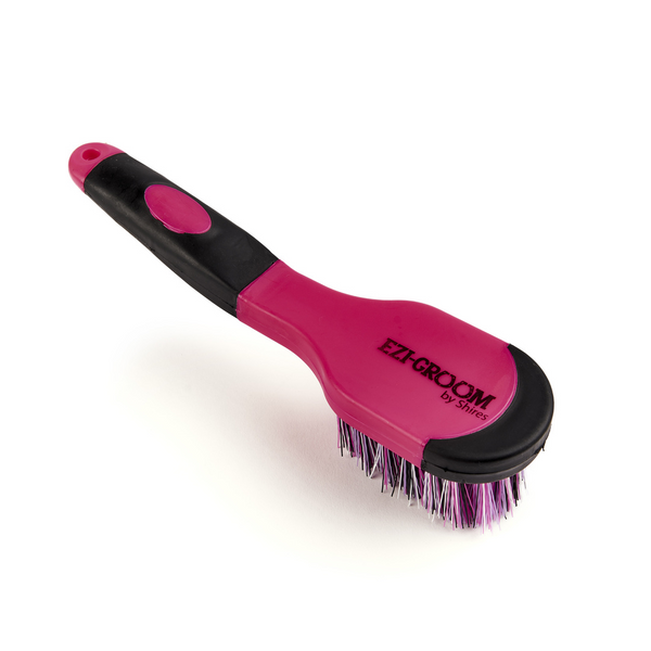 Ezi-Groom Grip Bucket Brush in Bright Pink