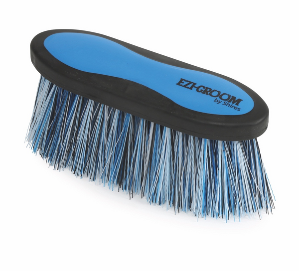 EZI-GROOM Grip Long Bristle Dandy Brush in Bright Blue