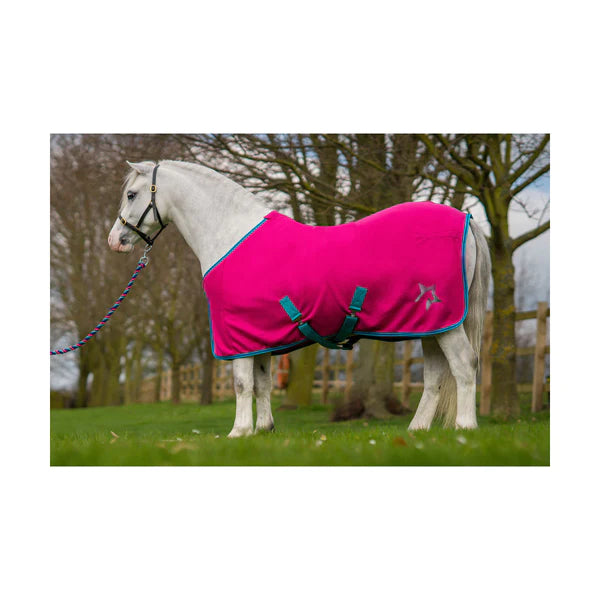 Hy Zeddy Fleece Rug - Flamingo Pink