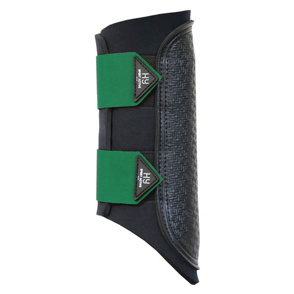 Hy Sport Active Brushing Boots in emerald green