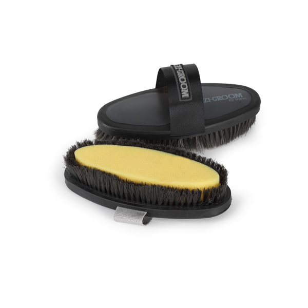 EZI-GROOM Grip Body Wash Brush - with Sponge in Black