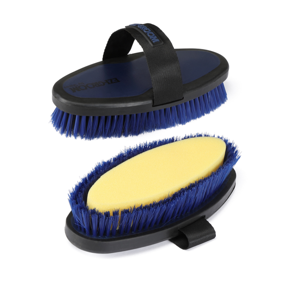 EZI-GROOM Grip Body Wash Brush - with Sponge in Navy