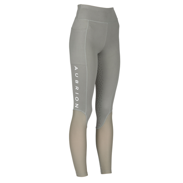 Aubrion Rhythm Mesh Riding Tights in Olive