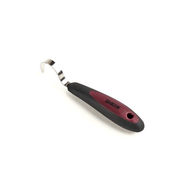 EZI-GROOM Grip Hoof Pick in Burgundy