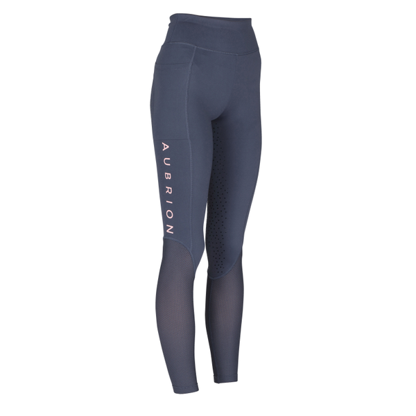 Aubrion Rhythm Mesh Riding Tights in Navy