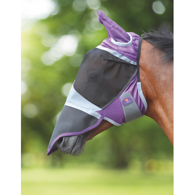 FlyGuard Pro Deluxe Fly Mask with Ears and Nose
