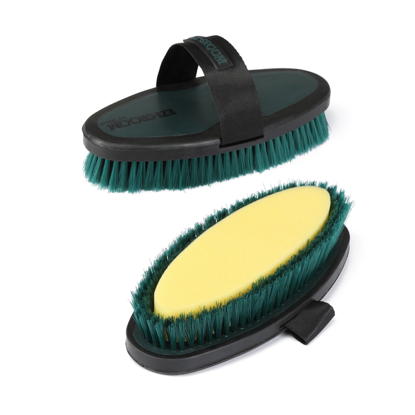 EZI-GROOM Grip Body Wash Brush - with Sponge in Forest