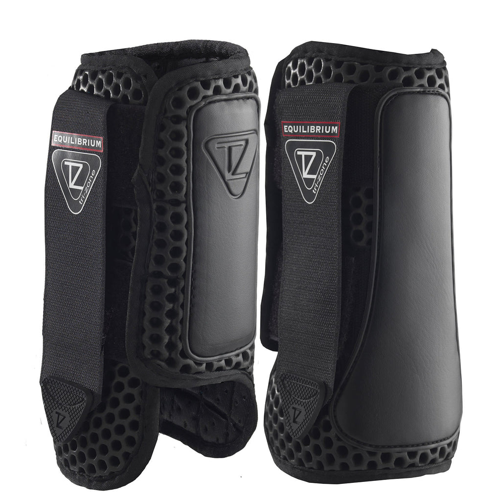 Equilibrium Tri-Zone Impact Sports Boots - Front in Black