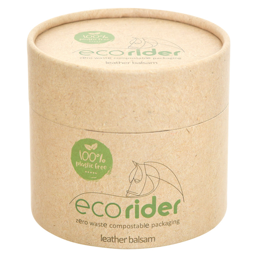 EcoRider Leather Balsam in plastic free container