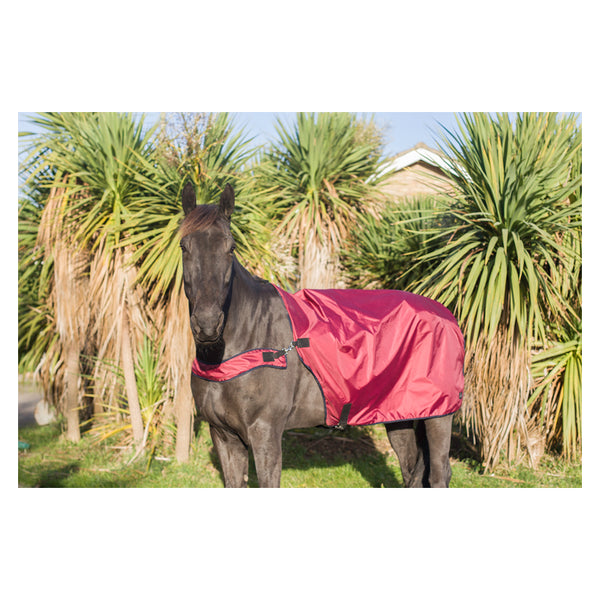 Horse wearing Cameo Utility Rug in Plum