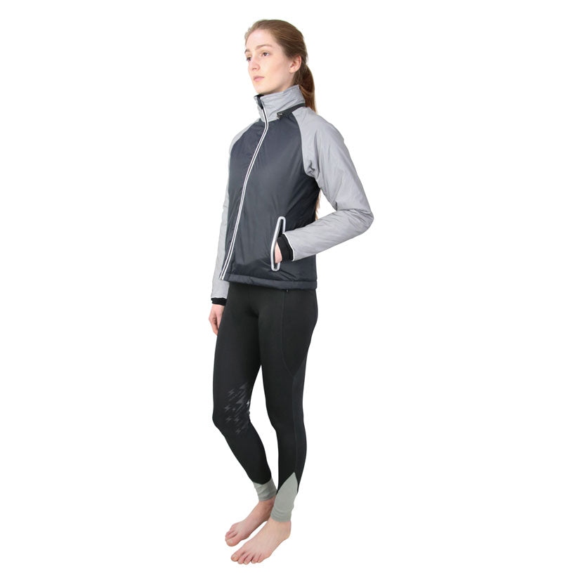 Front view Silva Flash Waterproof Padded Jacket by Hy Equestrian