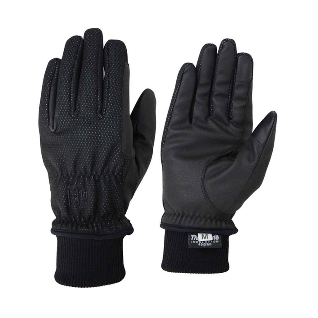 Hy Equestrian Storm Breaker Thermal Gloves showing front and back view