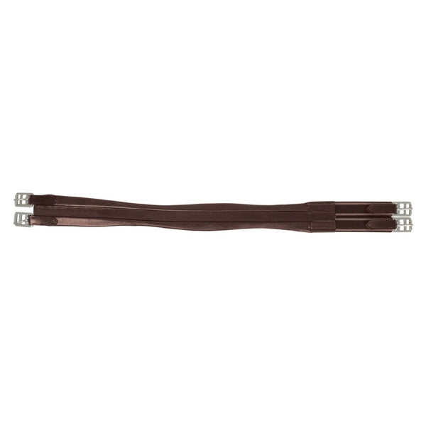 Hy Equestrian Leather Atherstone Padded Girth - Elastic One End