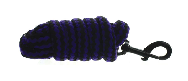 Hy Equestrian Duo Lead Rope in purple and black