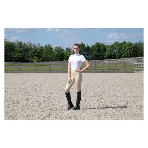 Hy Equestrian Scarlet Show Shirt in White