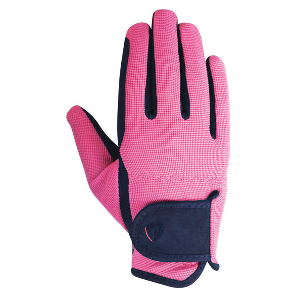 Hy Equestrian Belton Children’s Riding Gloves in pink