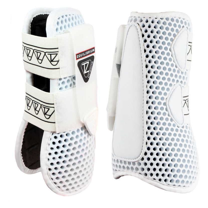 Tri-Zone Open Fronted / Tendon Boots in White