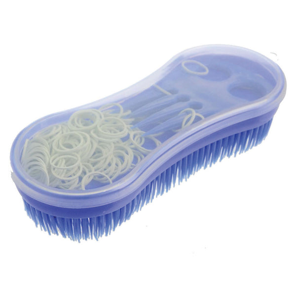 Lincoln Ultimate Brush with Plaiting Kit Blue with white bands