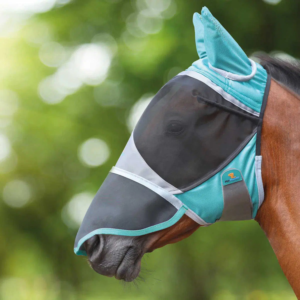 FlyGuard Pro Deluxe Fly Mask with Ears and Nose