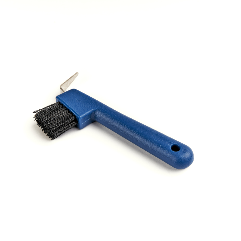 EZI-GROOM Hoof Pick with Brush - Blue