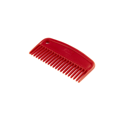 EZI-GROOM Plastic Mane Comb - Small in Red