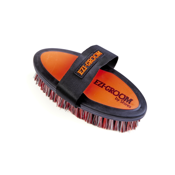 EZI-GROOM Grip Body Brush - Small in Orange